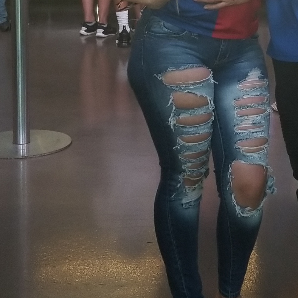Ymi butt lifting ripped jeans sexy 5